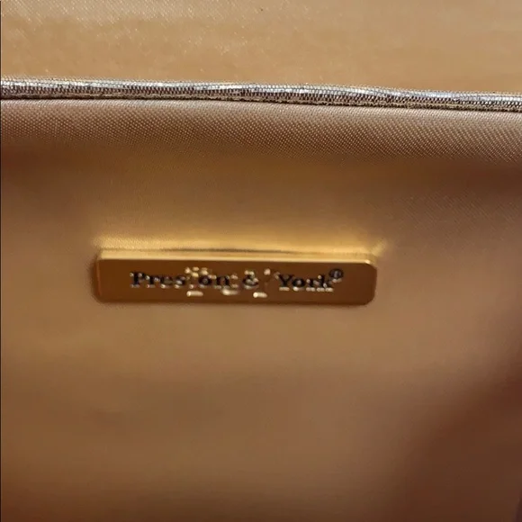 PRESTON & YORK Gold Bucket Bag Crossbody 6”x4.5” - Picture 7 of 7